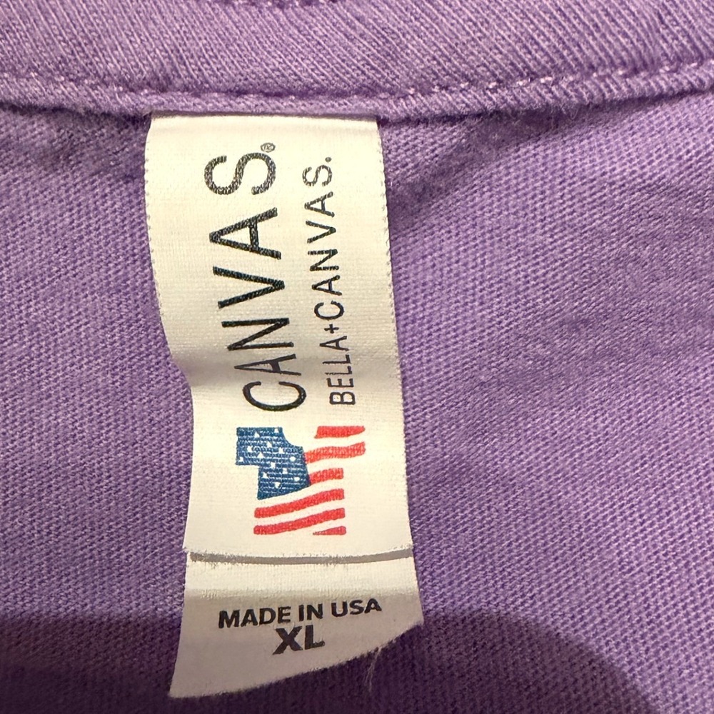 Twitch Logo V-Neck T-Shirt Bella Canvas Purple Mens XL Gaming Streaming Tee - Picture 6 of 8